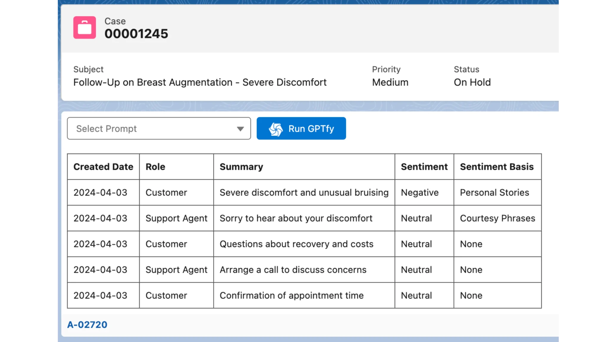 Stop reading case histories manually