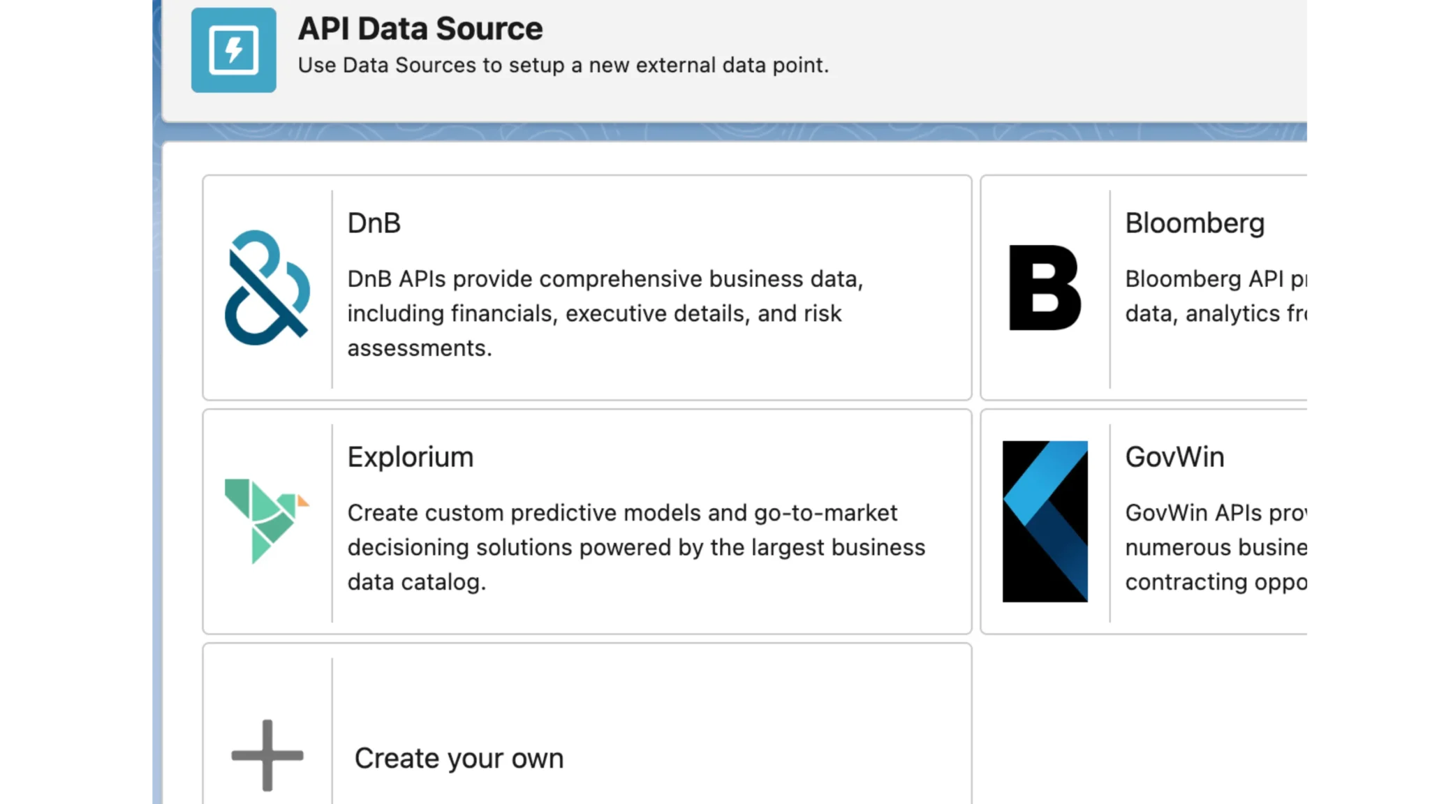 Custom Apex Connector via AIDataSourceInterface