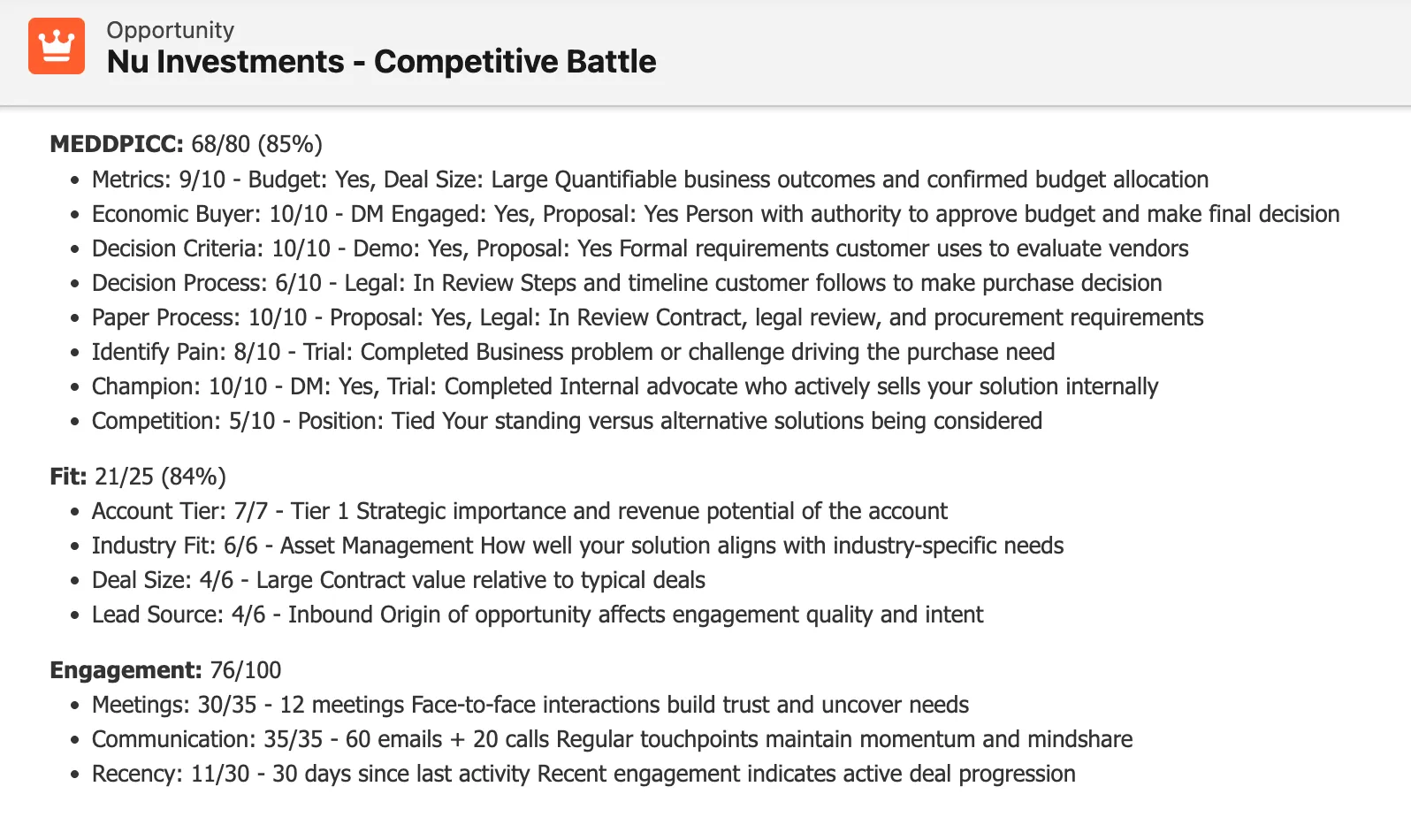 Additional Data Point for Pipeline Reviews