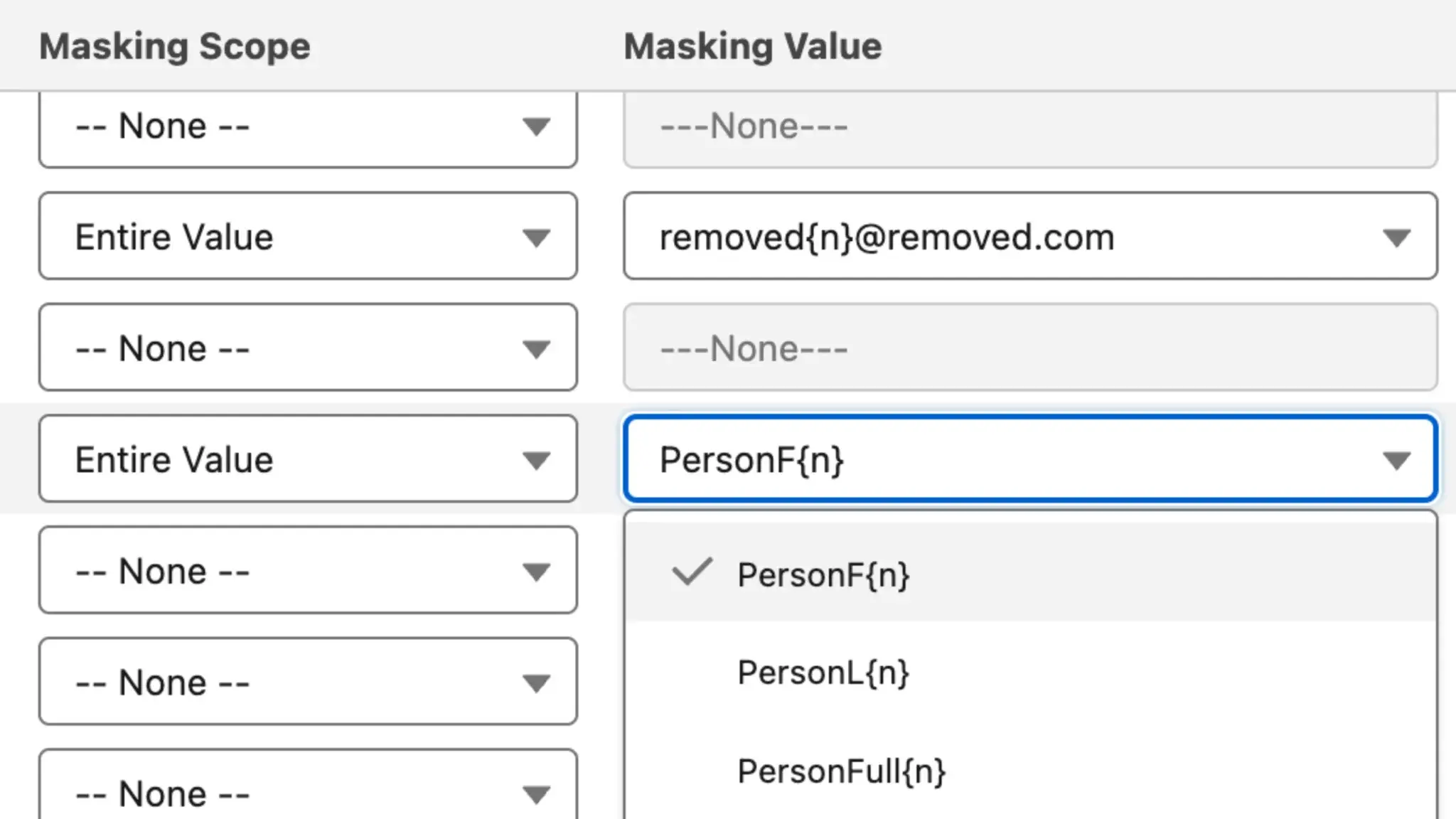 Mask PII Using Security Layer Patterns