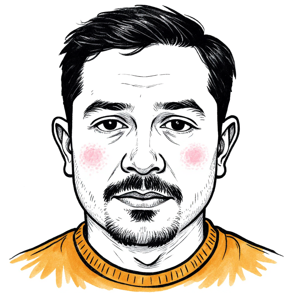 Ramesh Babu Mandava - Illustrated portrait