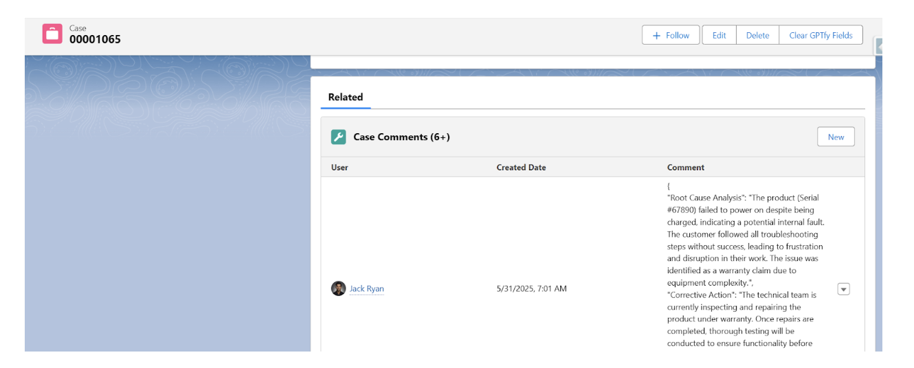 Full case history understanding via DCM